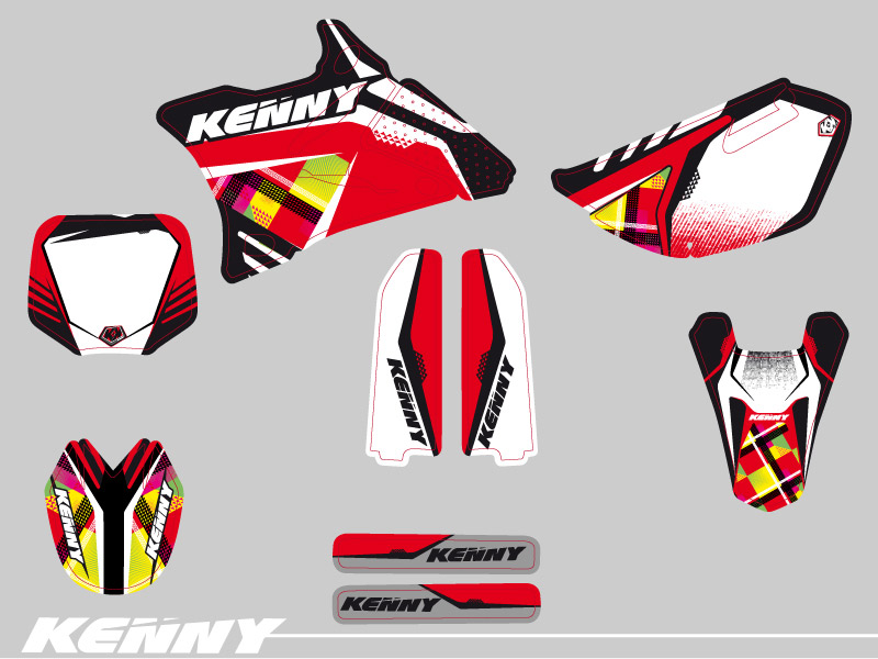 Kit de décoration moto-cross Kenny Yamaha 85 YZ KUTVEK - vue 2