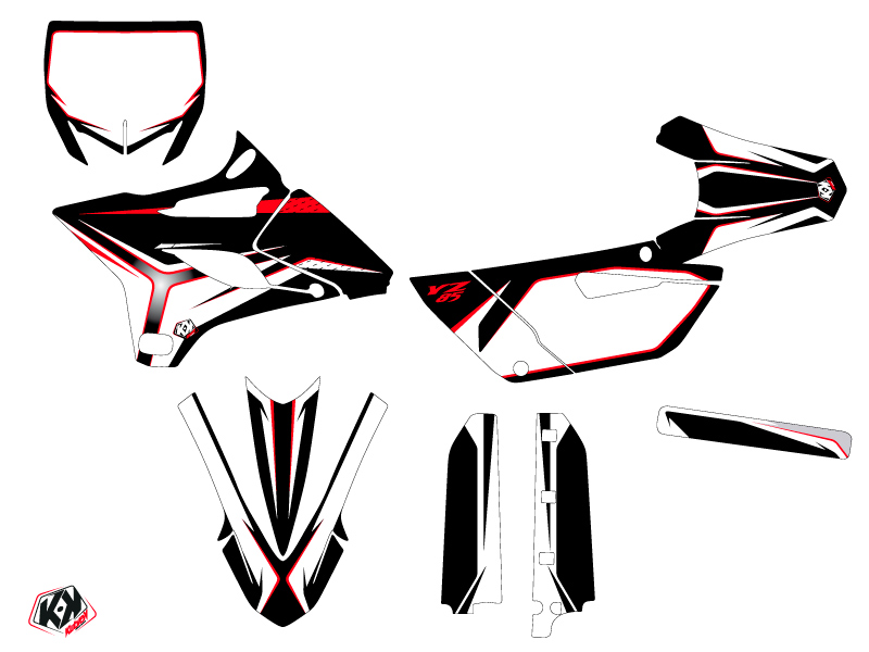 Kit Décoration Moto Cross Yamaha 85 YZ Rouge Kutvek Concept - vue 2