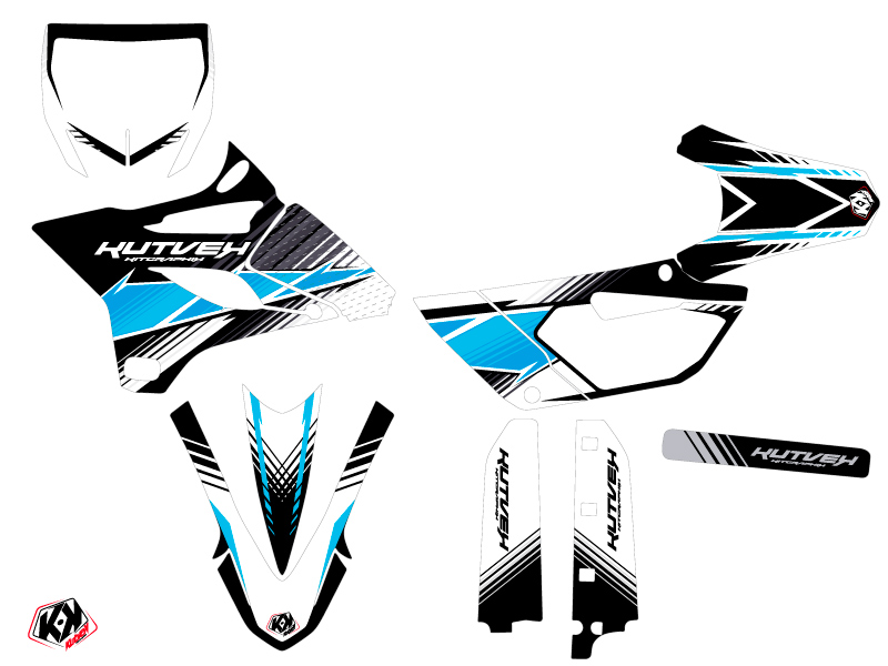 Kit décoration motocross Yamaha 85 YZ Stripe noir KUTVEK - vue 2