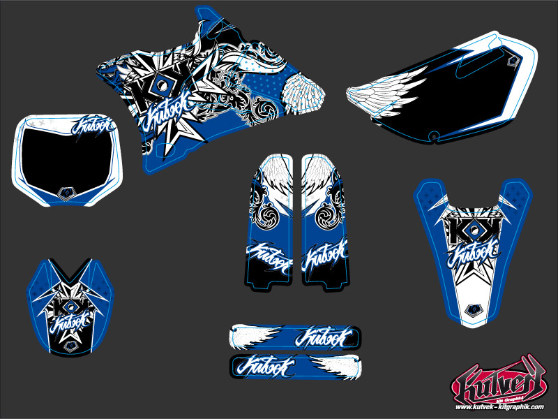 Kit Plastiques Moto Cross Démon Yamaha 85 YZ KUTVEK - vue 2