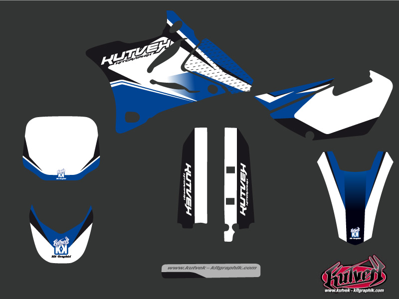 Kit plastiques décoration Moto Cross Assault Yamaha 85 YZ KUTVEK - vue 2