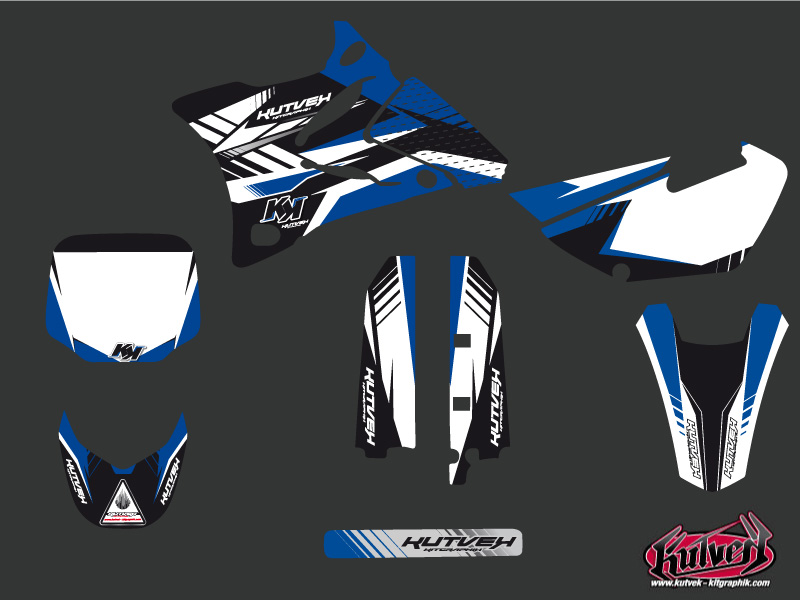 Kit de décoration motocross Pulsar Yamaha 85 YZ bleu KUTVEK - vue 2
