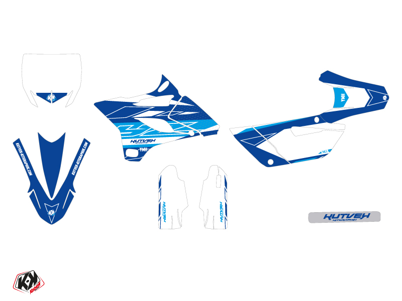 Kit Décoration Moto Cross Outline Yamaha 85 YZ Bleu KUTVEK - vue 2