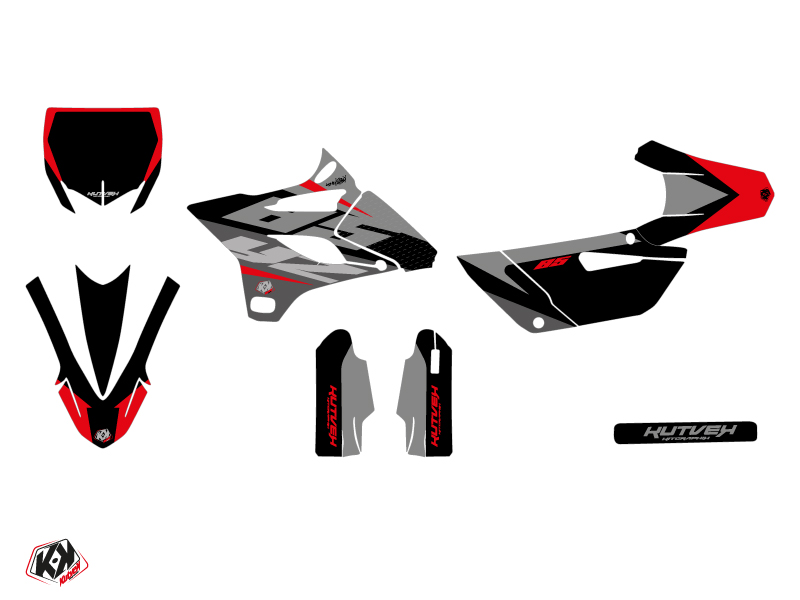 Kit décoratif motocross Yamaha 85 YZ Rouge Skew - vue 2