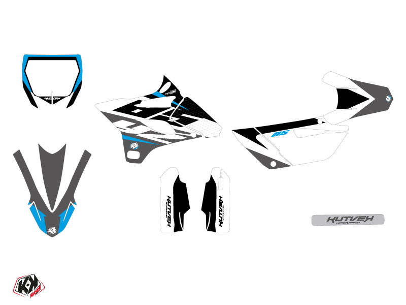 Kit Décoration Moto Cross Kutvek Yamaha 85 YZ Gris - vue 2