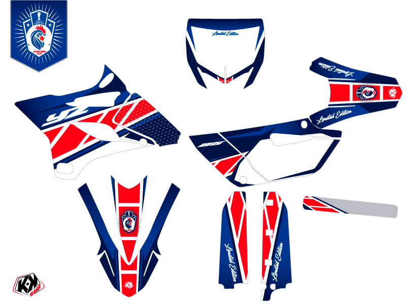Kit décoratif moto cross Replica France 2018 Édition limitée Yamaha 85 YZ KUTVEK - vue 2