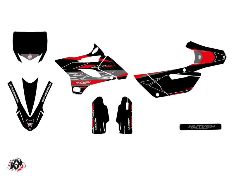 Kit Décoration Moto Cross Outline Yamaha 85 YZ Rouge KUTVEK - vue 2