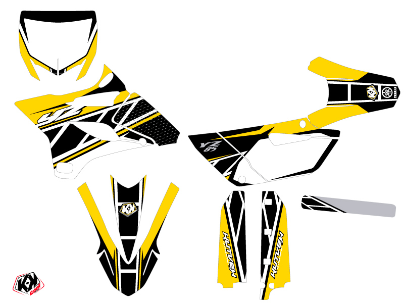 Kit Décoration Moto Cross Replica Yamaha 85 YZ Jaune KUTVEK - vue 2