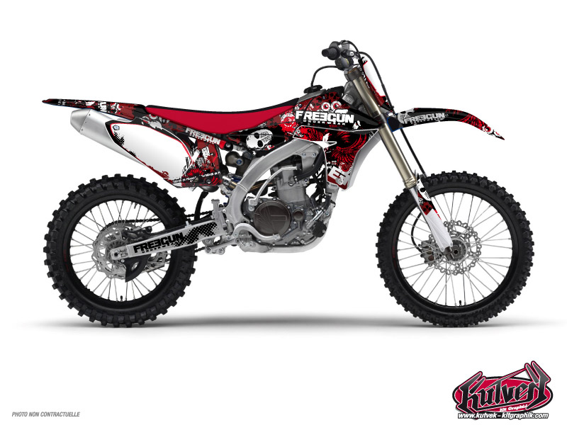 Kit Décalcomanie Moto-Cross Freegun Yamaha 85 YZ Rouge