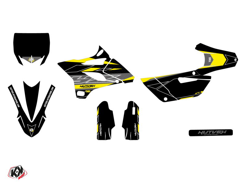Kit décoration motocross Yamaha 85 YZ jaune Outline - vue 2