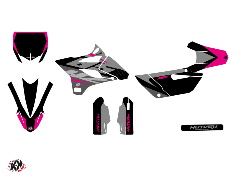 Kit Décoration Motocross Skew Yamaha 85 YZ Rose KUTVEK - vue 2