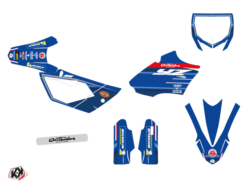Kit Décoration Moto-Cross Replica Team Outsiders K21 Yamaha 85 YZ KUTVEK - vue 2