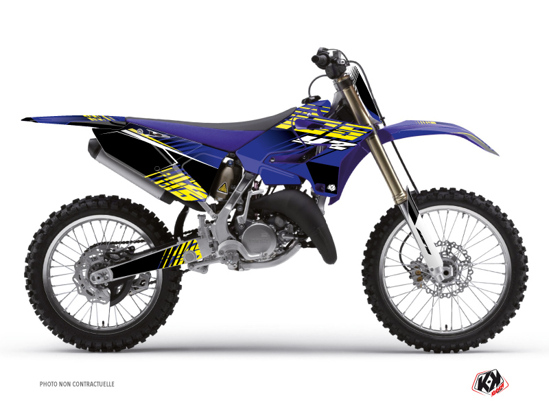 Kit Déco Moto Cross Flow Yamaha 125 YZ Jaune KUTVEK