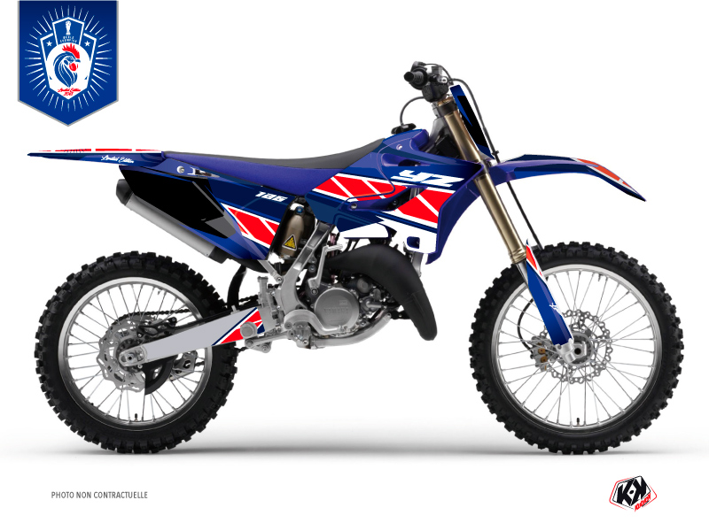 Kit Décoration Moto Cross Replica France 2018 Édition Limitée Yamaha 125 YZ KUTVEK
