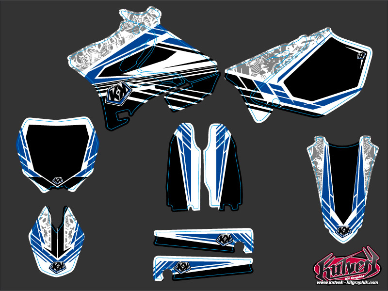 Kit décor moto cross Spirit Yamaha 125 YZ KUTVEK - vue 2