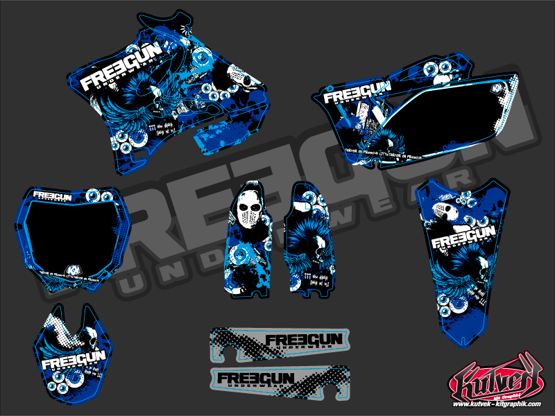 Kit déco moto cross Freegun Yamaha 125 YZ KUTVEK - vue 2