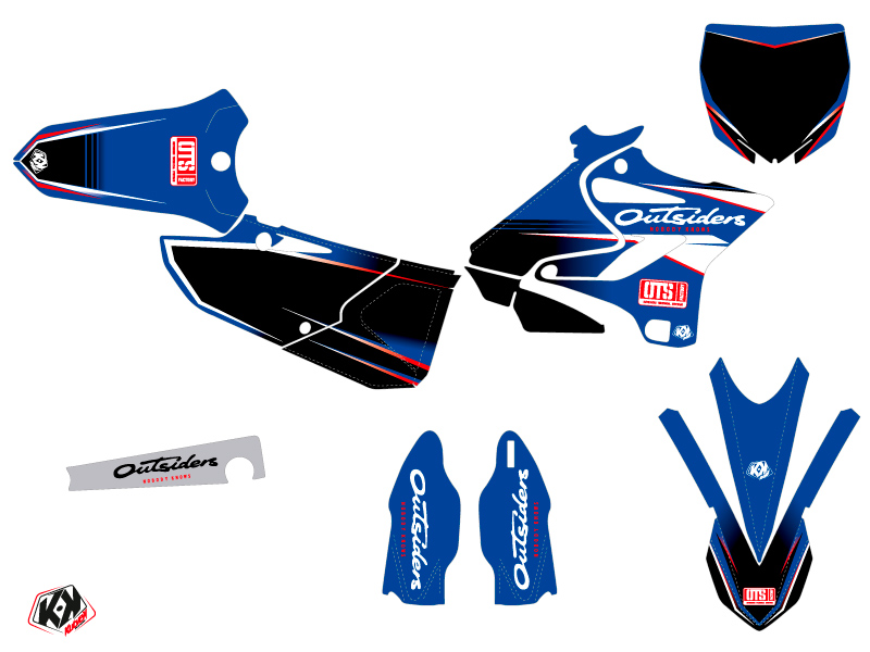 Kit plastiques déco réplica Outsiders OTS Yamaha 125 YZ 2018 KUTVEK - vue 2