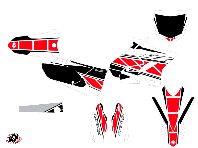 Kit Déco Moto Cross Replica Yamaha 125 YZ Rouge KUTVEK - vue 2