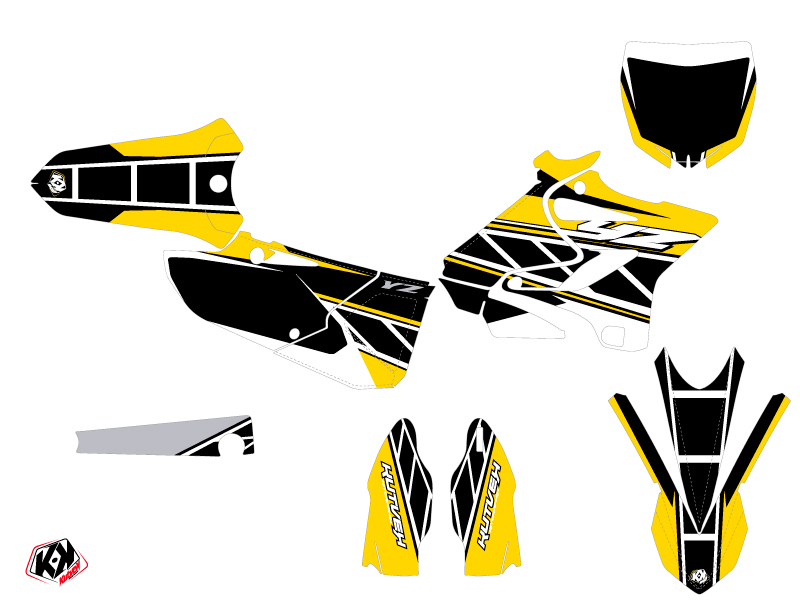 Kit Décoration Moto Cross Replica Yamaha 125 YZ Jaune KUTVEK - vue 2