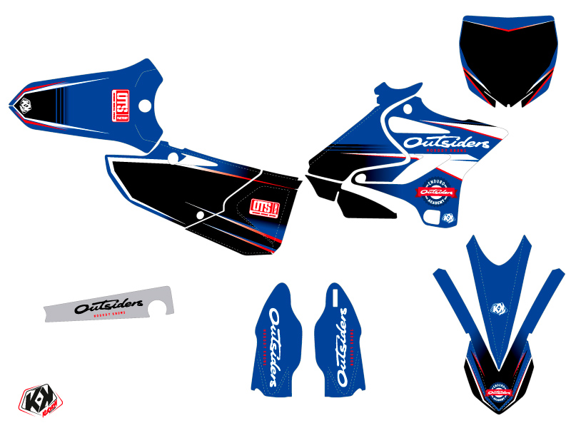 Kit Décoration Moto Cross Replica Outsiders Academy Yamaha 125 YZ 2018 - vue 2