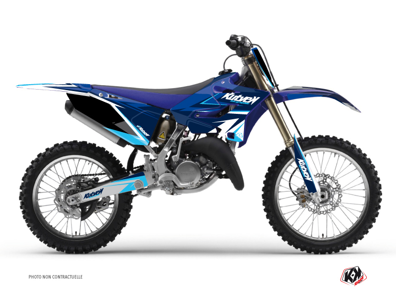 Kit décoration moto-cross Stage Yamaha 125 YZ Bleu KUTVEK