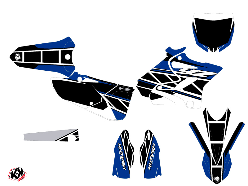 Kit Déco Moto Cross Replica Yamaha 125 YZ Bleu KUTVEK - vue 2