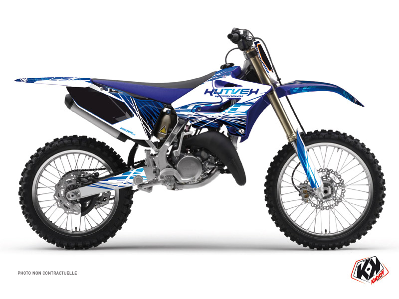 Kit de décoration motocross Eraser Yamaha 125 YZ Bleu KUTVEK