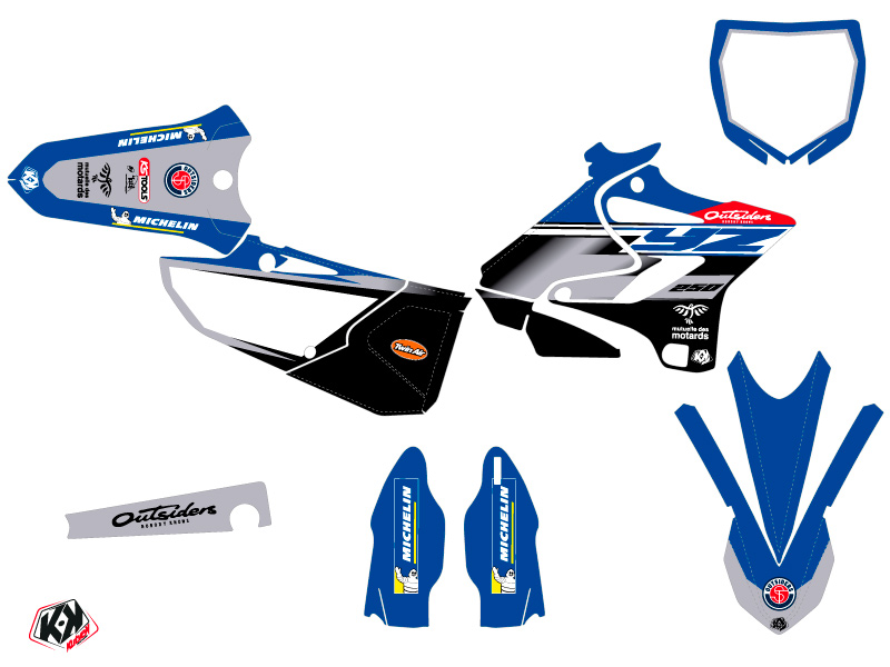 Kit Déco Moto Cross Replica Team Outsiders 2020 Yamaha 250 YZ Kutvek - vue 2