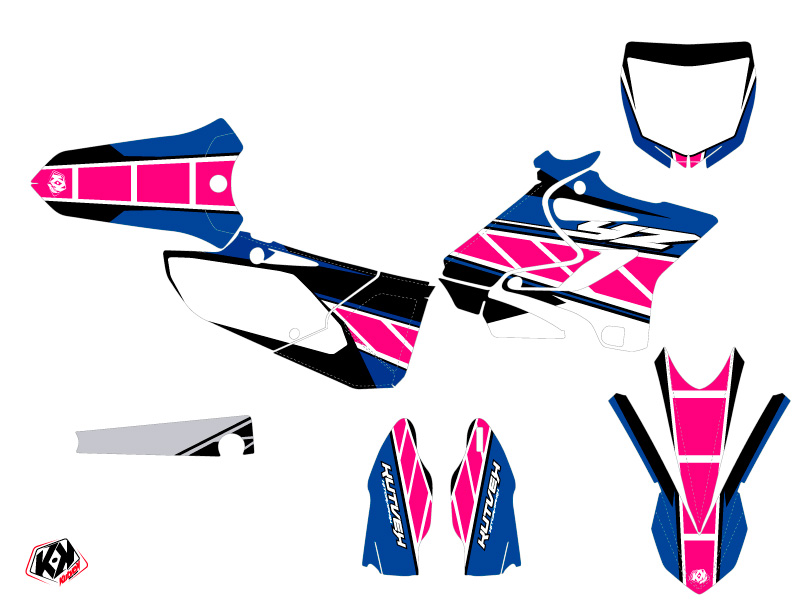 Kit décoration moto cross Replica Yamaha 250 YZ rose KUTVEK - vue 2