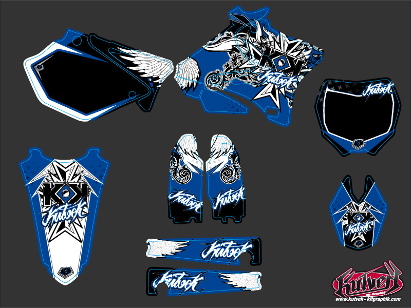 Kit décoration moto cross Démon Yamaha 250 YZ KUTVEK - vue 2