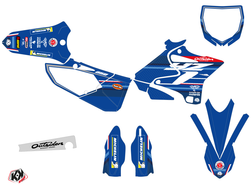 Kit Décoration Moto-cross Replica Team Outsiders K21 Yamaha 250 YZ KUTVEK - vue 2