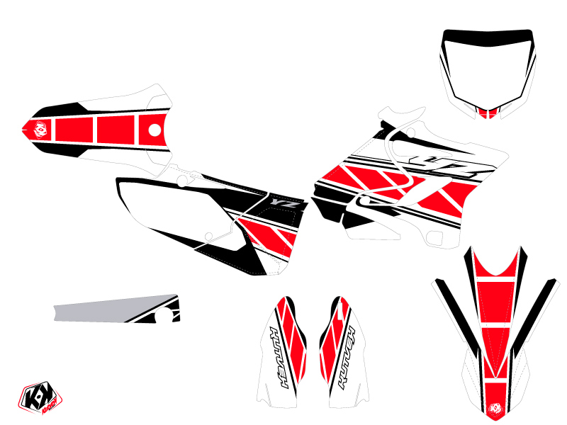 Kit Déco Moto Cross Replica Yamaha 250 YZ Rouge KUTVEK - vue 2