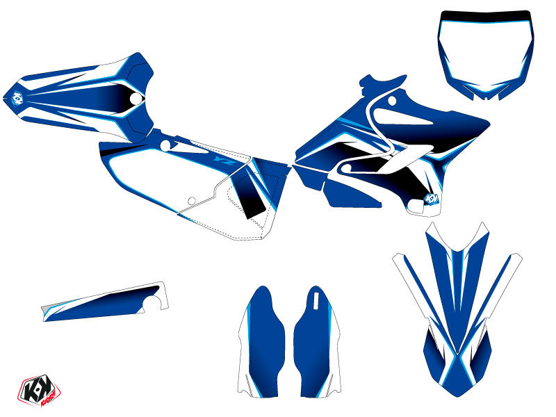 Kit plastiques Kutvek Concept Yamaha 250 YZ Bleu - vue 2