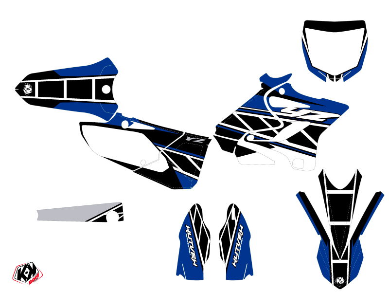 Kit Déco Moto Cross Replica Yamaha 250 YZ Bleu KUTVEK - vue 2