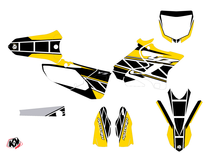 Kit Décoration Moto Cross Replica Yamaha 250 YZ Jaune KUTVEK - vue 2