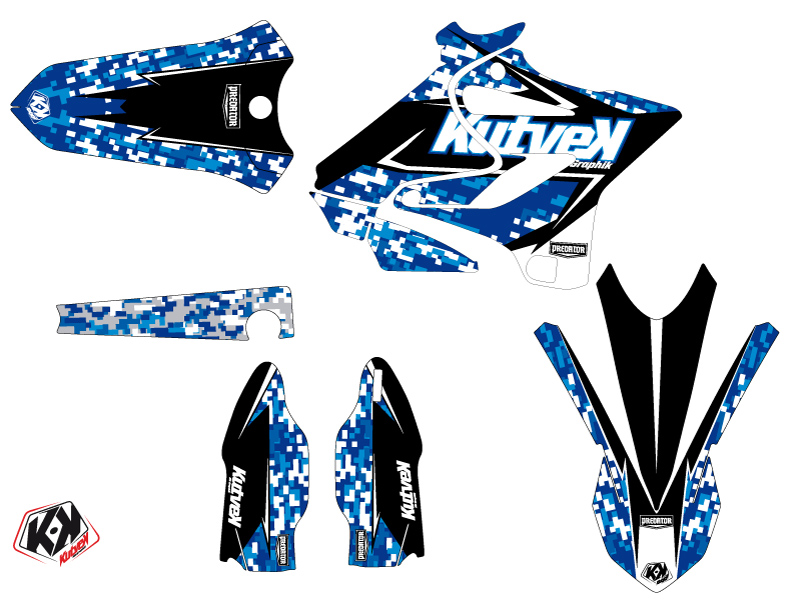 Kit de plastiques Prédator Yamaha 250 YZ bleu LIGHT - vue 2