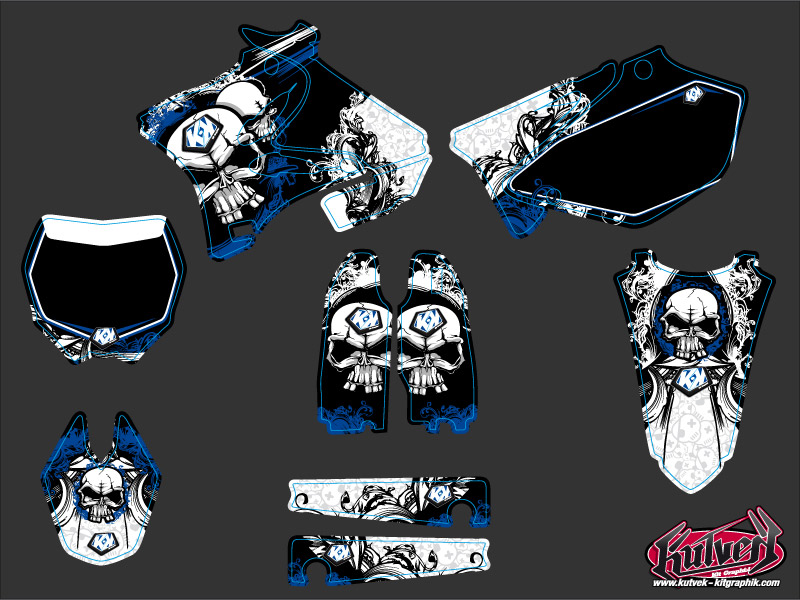 Kit Décoration Moto Cross Trash Yamaha 250 YZ KUTVEK - vue 2