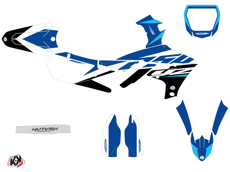 Kit Déco Moto Cross KUTVEK Yamaha 250 YZF Bleu - vue 2