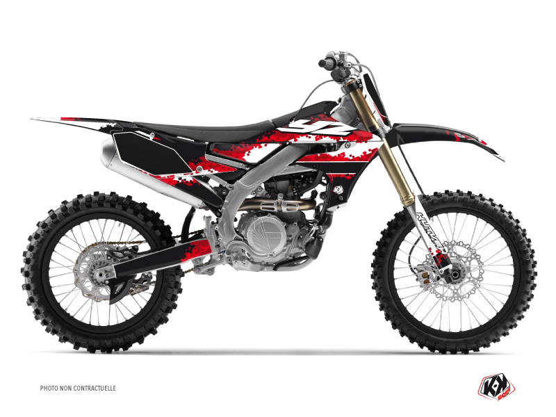 Kit Décoration Moto Cross Hangtown Yamaha 250 YZF Rouge KUTVEK