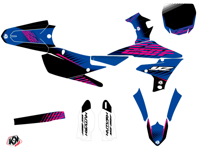 Kit décoration moto cross Yamaha 250 YZF Flow rose KUTVEK - vue 2