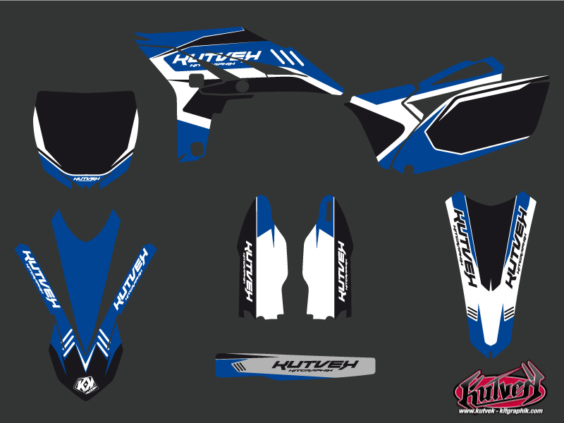 Kit Décoration Moto Cross Chrono Yamaha 250 YZF KUTVEK - vue 2