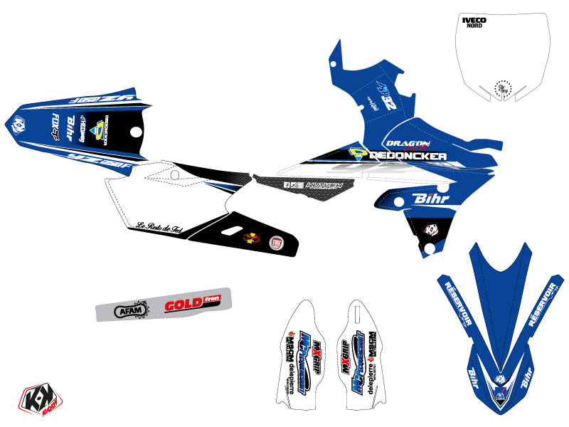 Kit Décoratif Moto-Cross Replica Potisek Kutvek Yamaha 250 YZF 2017-2018 - vue 2