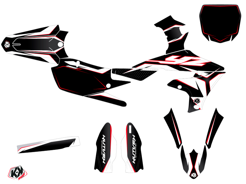 Kit de décoration Yamaha 250 YZF Kutvek Concept rouge - vue 2