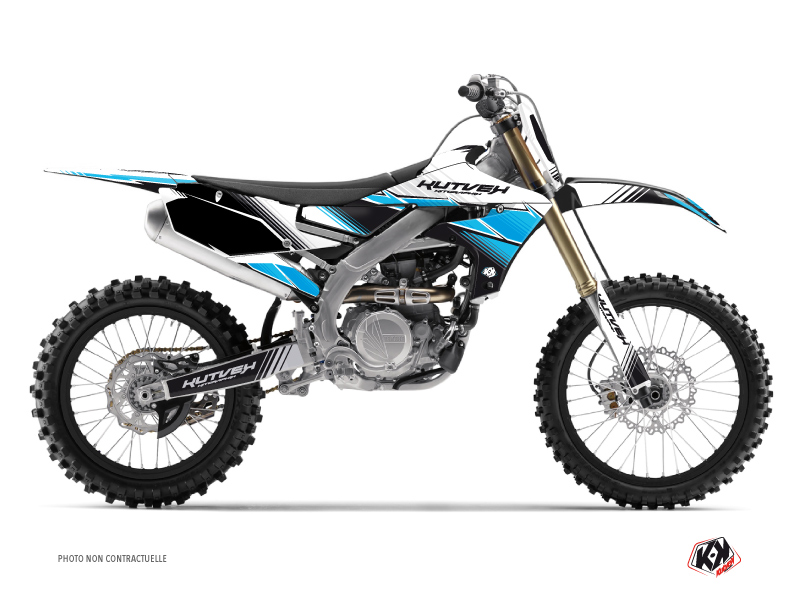 Kit de décoration Moto Cross Stripe Yamaha 250 YZF Noir KUTVEK
