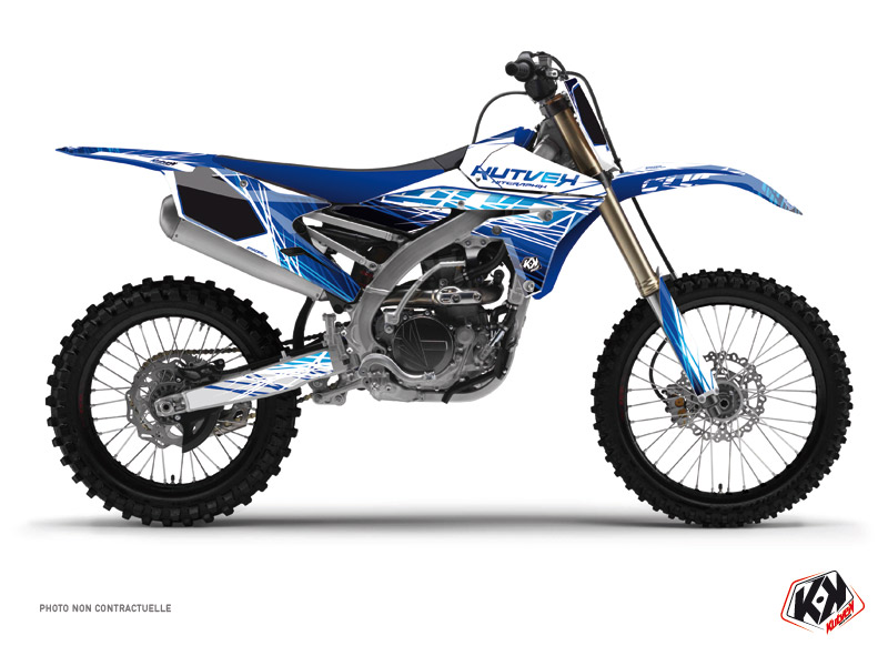 Kit décoration motocross Eraser Yamaha 250 YZF Bleu KUTVEK