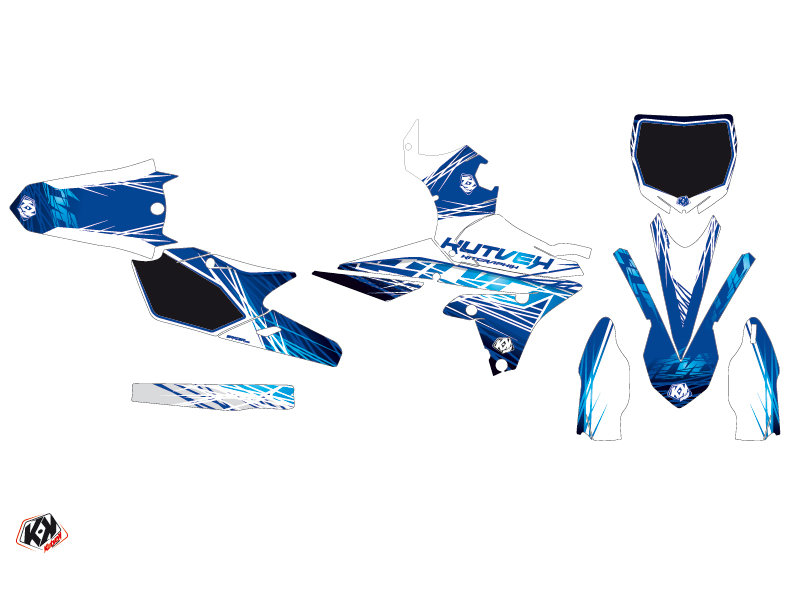 Kit Décoration Moto Cross Eraser Yamaha 250 YZF Bleu KUTVEK - vue 2