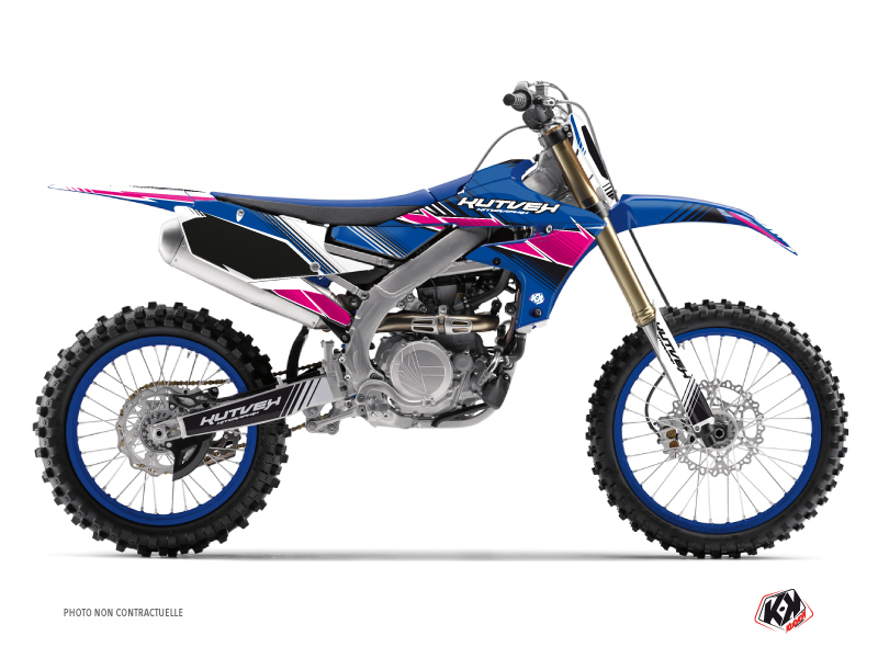 Kit Décoration Moto Cross Stripe Yamaha 250 YZF Rose KUTVEK