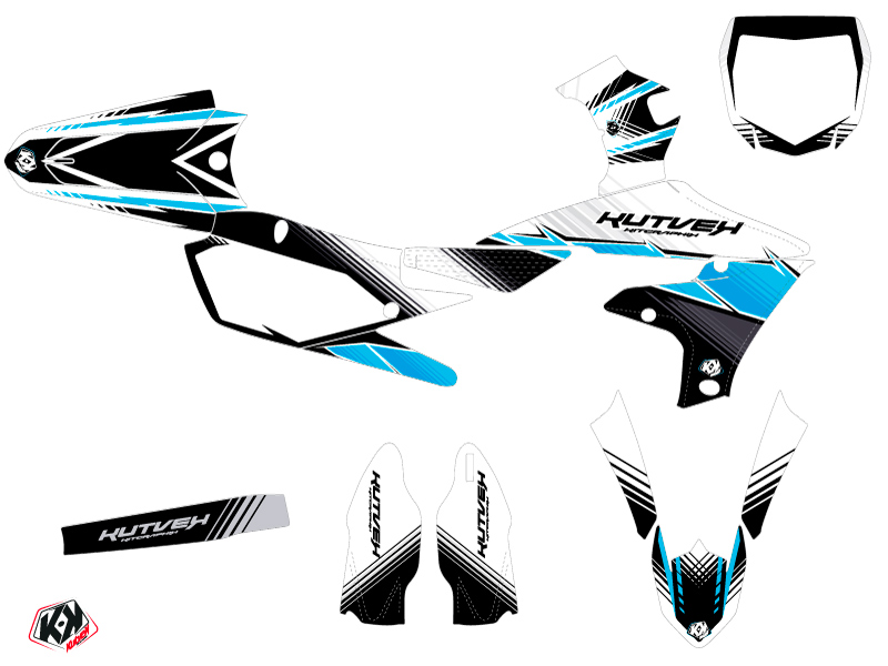 Kit Déco Moto Cross Stripe Yamaha 450 YZF Noir KUTVEK - vue 2