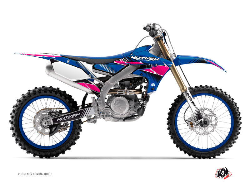 Kit Décoration Moto Cross Stripe Yamaha 450 YZF Rose KUTVEK