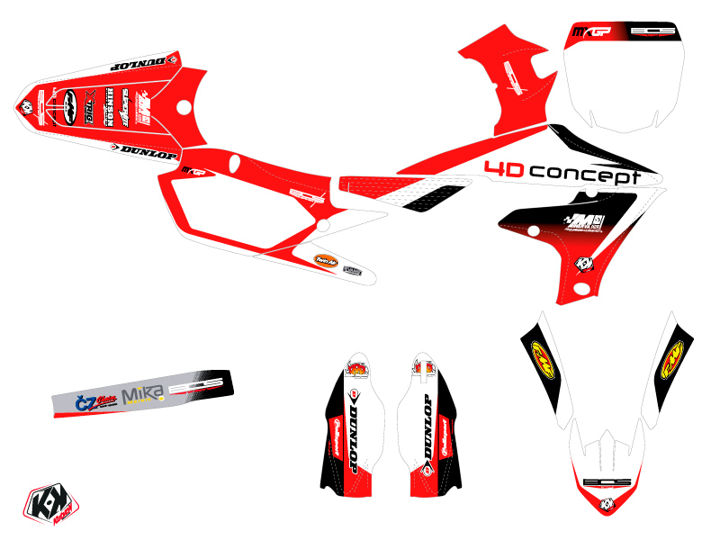 Kit Déco Moto Cross Replica BOS Yamaha 450 YZF KUTVEK - vue 2